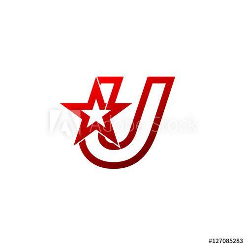 Maroon U Logo - Letter U logo,Red star sign Branding Identity Corporate unusual logo ...