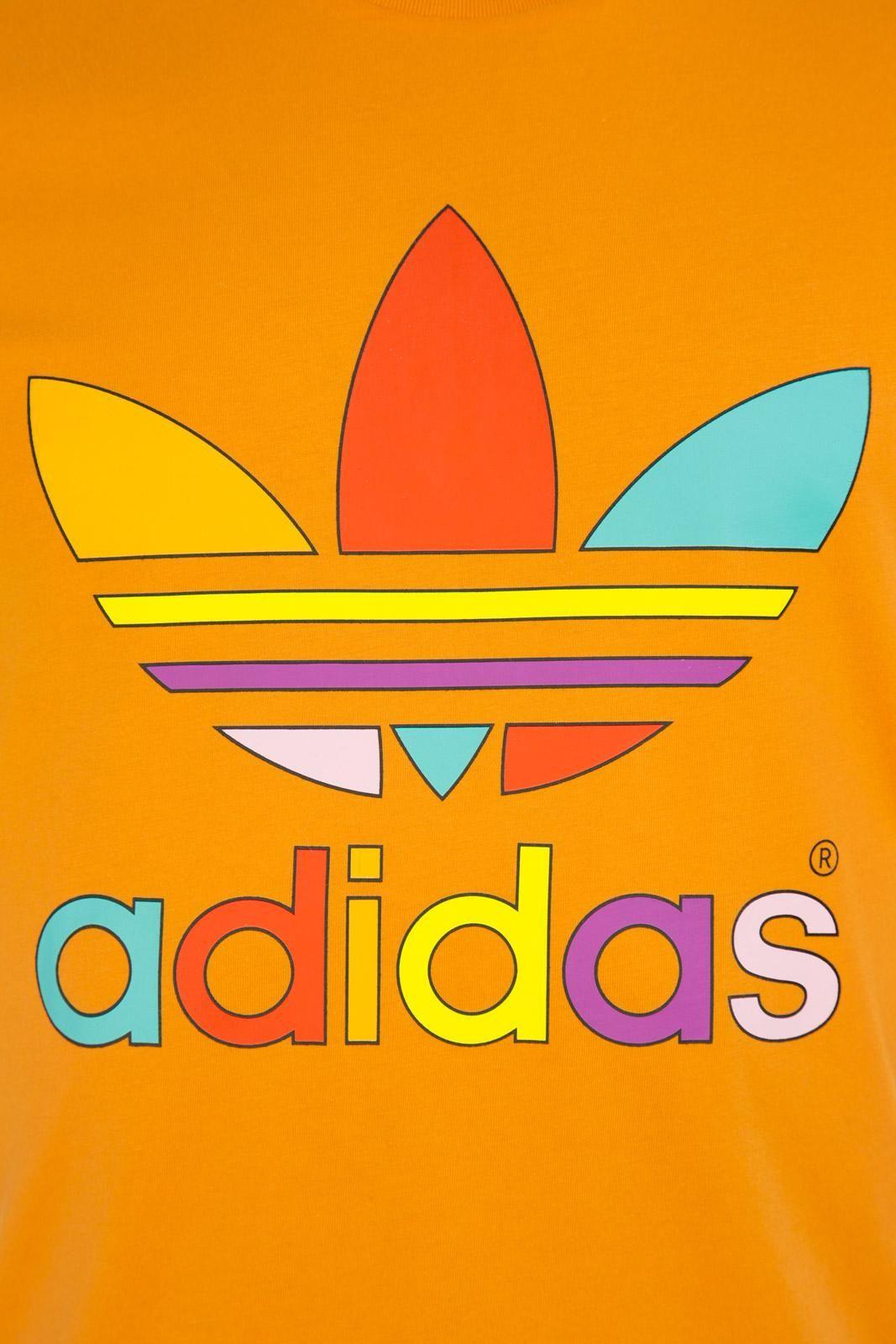 Orange Adidas Logo - adidas logo shirt orange