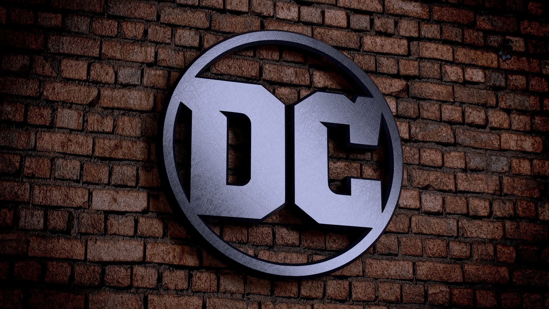 New DC Logo - 3D Renders I made Of The New DC Logo