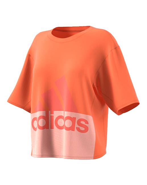 Orange Adidas Logo - adidas Logo Tee. J D Williams