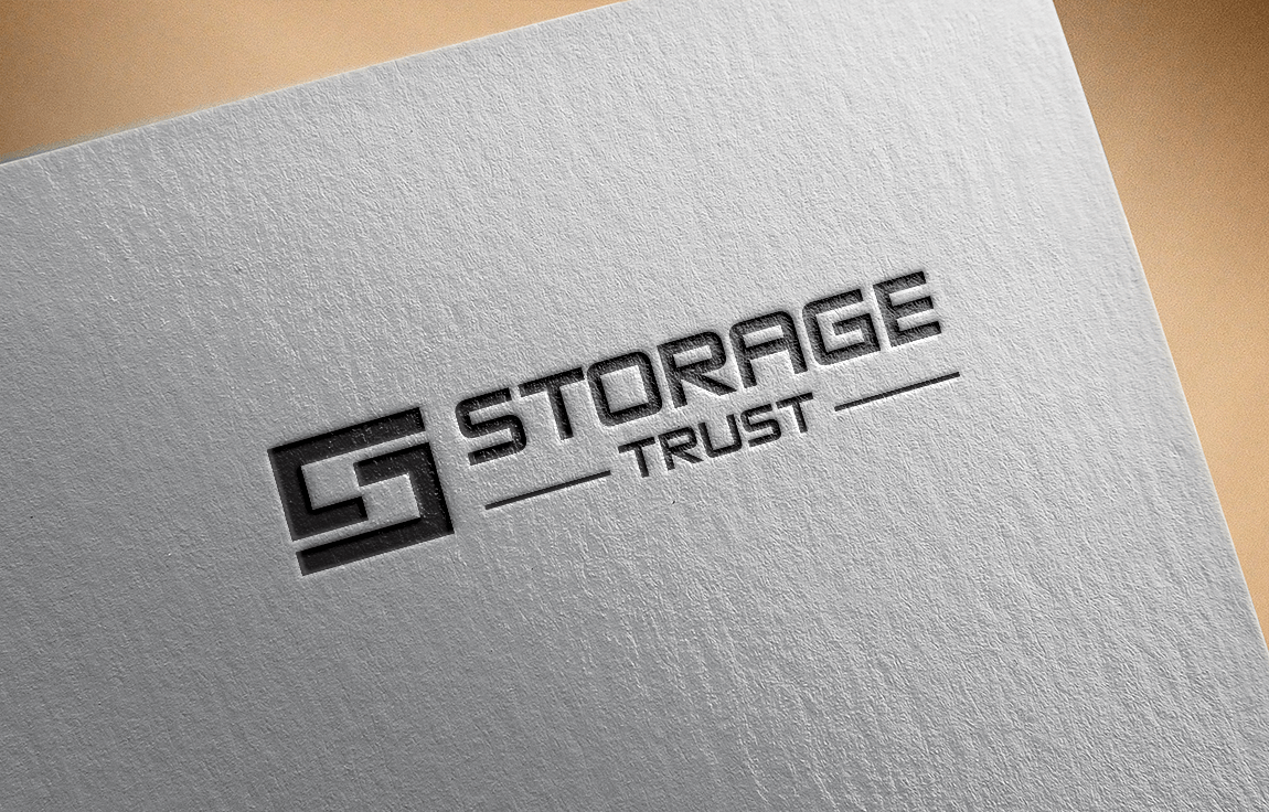Two Words and Gray Logo - Modern, Professional, Business Logo Design for StorageTrust with S