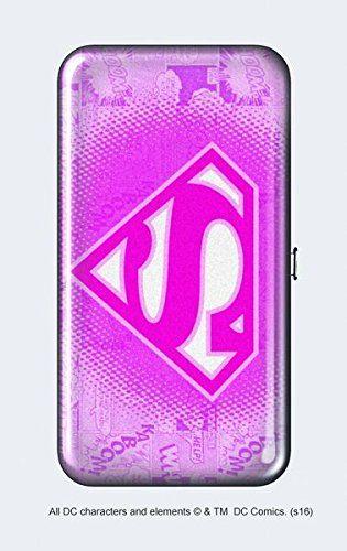 Purple Superman Logo - Spoontiques RFID Security Flat Wallet Superman