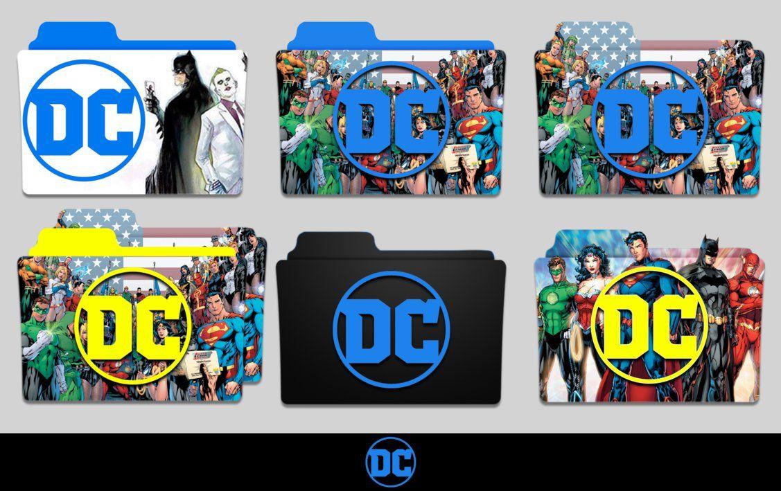 New DC Logo - New DC Logo Folder Icon Pack by MovieIconMan on DeviantArt