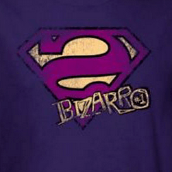 Purple Superman Logo - Bizarro T-Shirt Logo on Purple Superman – overjupiter.com
