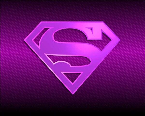 Purple Superman Logo - Purple. Superman