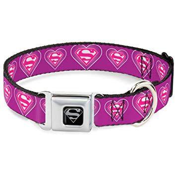 Purple Superman Logo - Amazon.com : Buckle Down Seatbelt Buckle Dog Collar - Superman Logo ...
