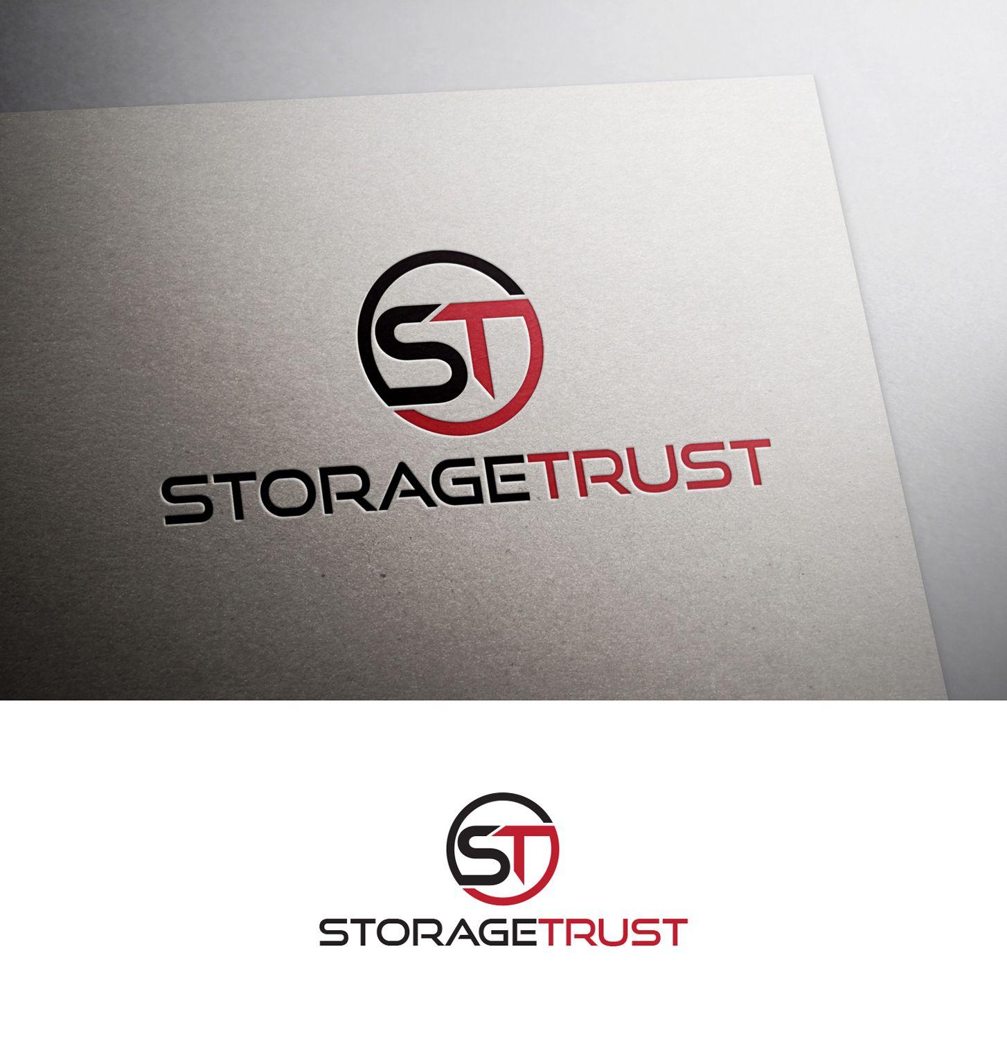 Two Words and Gray Logo - Modern, Professional, Business Logo Design for StorageTrust with S