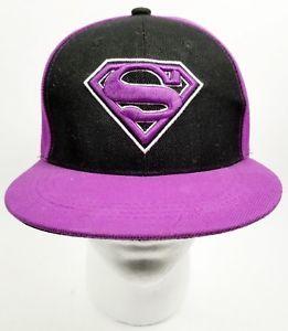 Purple and Black Logo - Superman Purple Black Classic Logo Superhero Snapback Baseball Cap ...