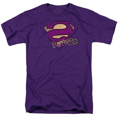 Purple Superman Logo - SUPERMAN/BIZARRO LOGO DISTRESSED - S/S ADULT 18/1 - PURPLE - 2X ...
