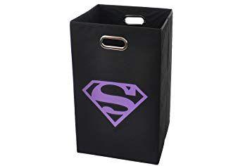 Purple Superman Logo - Superman Logo Folding Laundry Basket, Purple: Baby