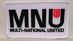 Nine Movie Logo - District 9 Nine Movie MNU Logo White Embroidered 4