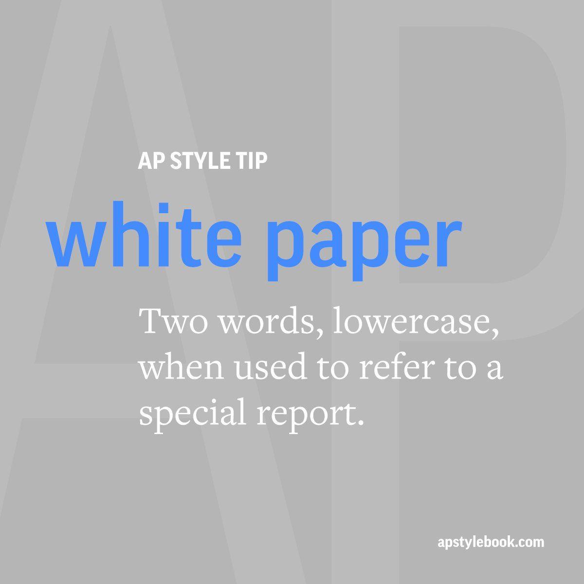 Two Words and Gray Logo - AP Stylebook on Twitter: 