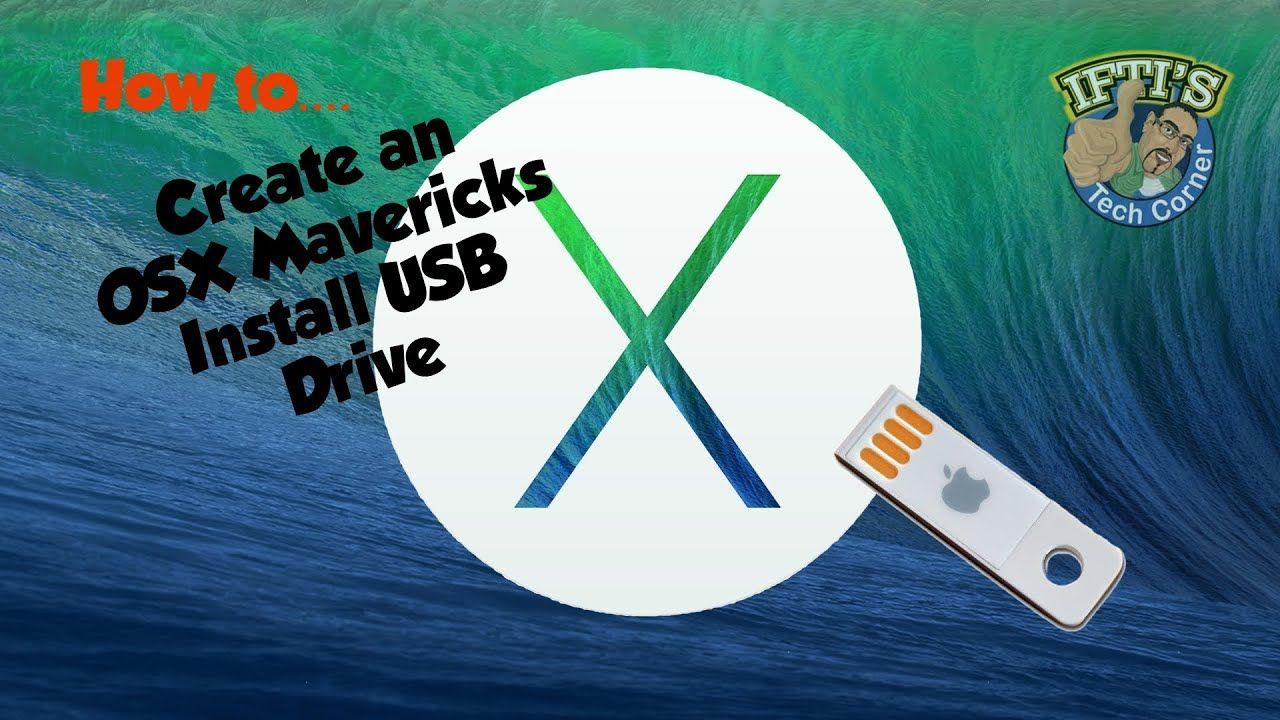OS X Mavericks Logo - OSX 10.9 Mavericks - How to Create a Bootable USB Flash Drive - YouTube