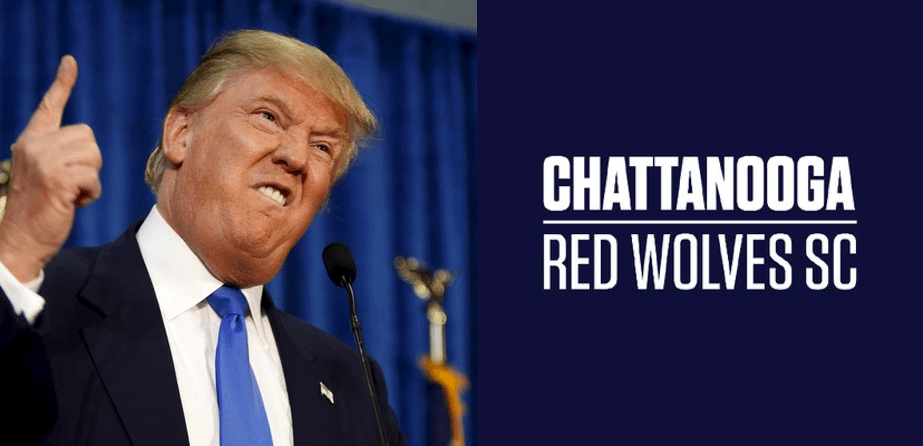 Red Wolf Soccer Logo - Trump vows to only use Presidential Alerts about Chattanooga Red ...
