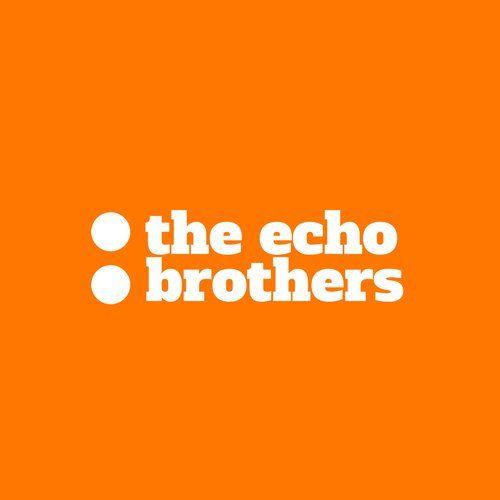 Orange and White Logo - Orange and White Dots The Echo Brothers Dj Logo - Templates by Canva