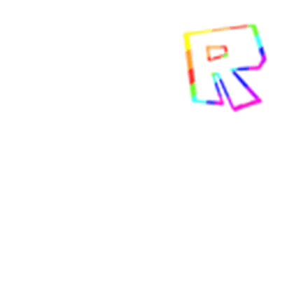 Roblox Rainbow Logo - Rainbow R Logo (Transparent)