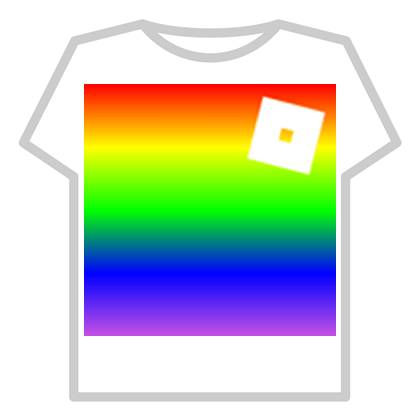 Roblox Rainbow Logo - Rainbow Roblox with Logo T-Shirt (DONATION) - Roblox