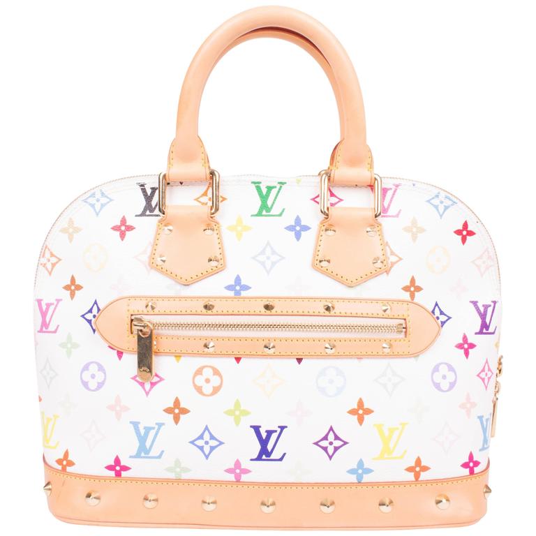 Rainbow Louis Vuitton Logo - Louis Vuitton Alma PM Monogram Multicolore Rainbow Canvas