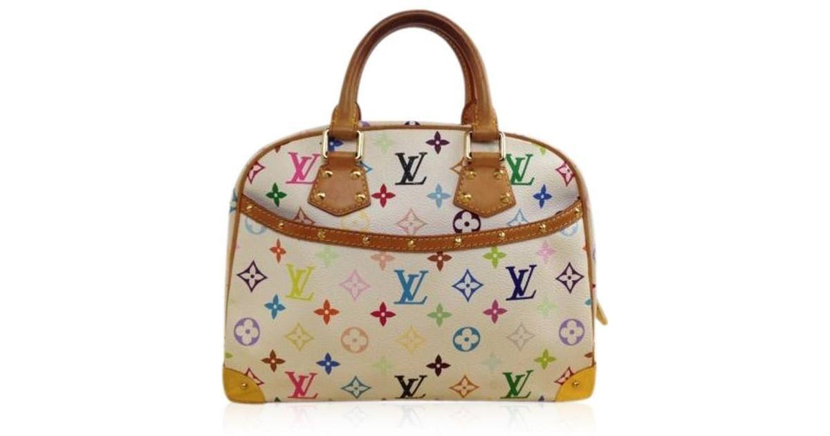 Rainbow Louis Vuitton Logo - Lyst Vuitton Trouville Multicolor Rainbow Handbag Bag