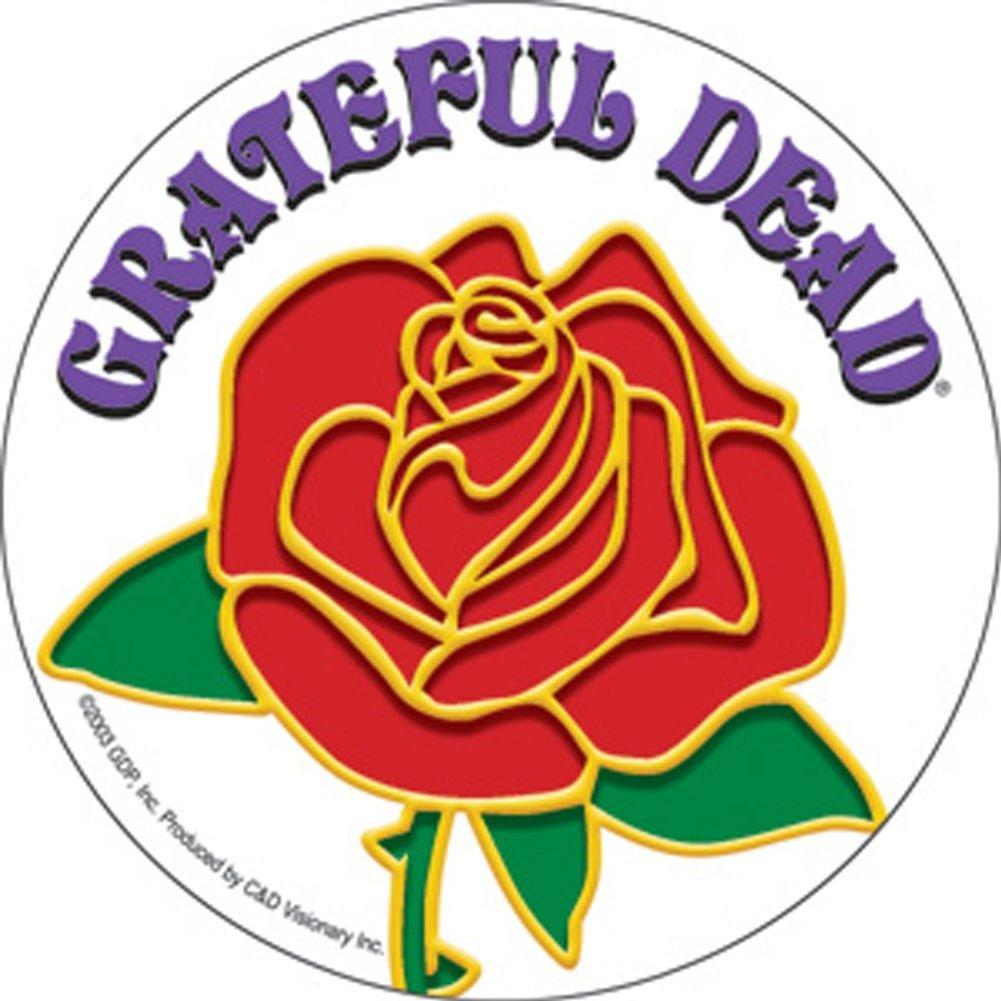 Grateful Dead Logo - The Grateful Dead Rose With Logo Sticker