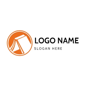 Orange and White Logo - Free Tent Logo Designs | DesignEvo Logo Maker