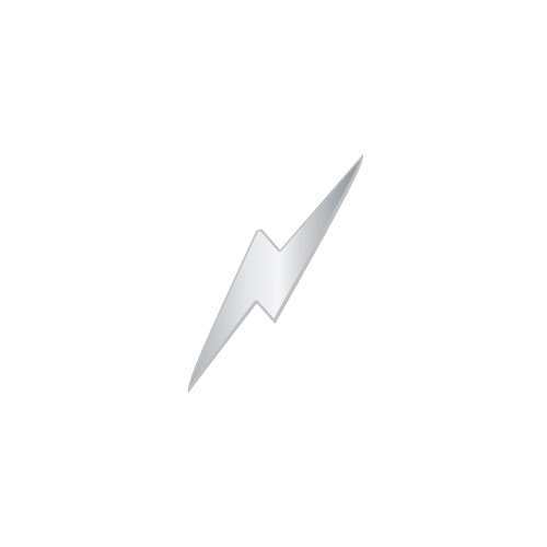 Silver Lightning Bolt Logo - Large Silver Lightning Bolt