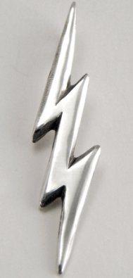 Silver Lightning Bolt Logo - Sterling Silver Lightning Bolt Pendant Necklace: Jewelry: Amazon.com