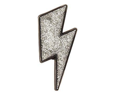 Silver Lightning Bolt Logo - Silver Lightning Bolt Jibbitz™ Shoe Charms