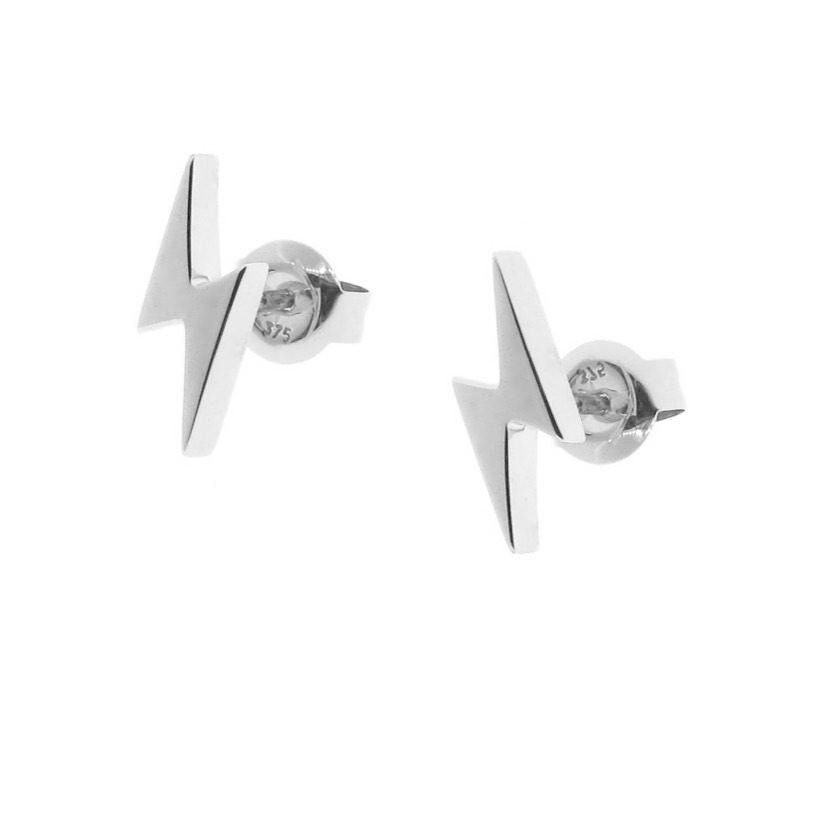 Silver Lightning Bolt Logo - Sterling Silver lightning bolt Stud Earrings | Argenton Design for ...
