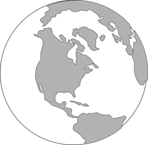 Grey Globe Logo - World Grey Logo Clip Art at Clker.com - vector clip art online ...