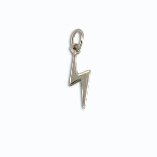 Silver Lightning Bolt Logo - Silver Lightning Bolt Charm | Handmade Jewelry by Tina Tang