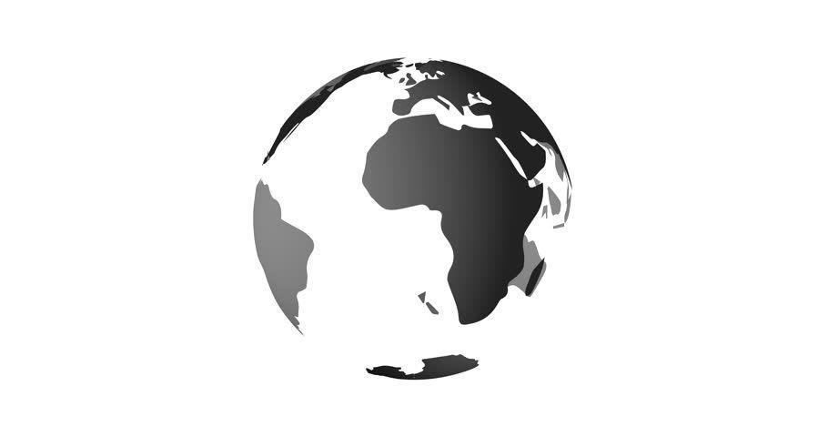 Grey Globe Logo - Planet Earth Globe Modern News Stock Footage Video (100% Royalty ...