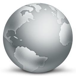 Grey Globe Logo - Network Globe Disconnected Icon. iVista 2 Iconet