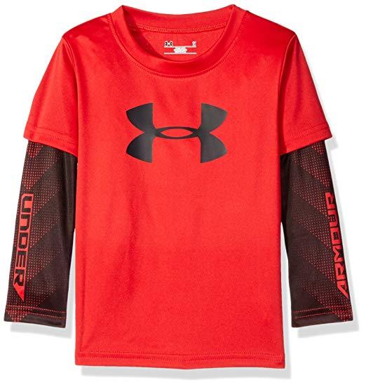 Amazon.com Big Logo - Under Armour Boys' Big Logo Slider Shirt: Clothing