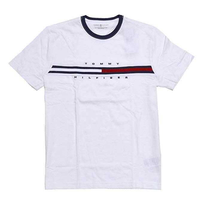 Amazon.com Big Logo - Amazon.com: Tommy Hilfiger Mens Classic Fit Big Logo T-Shirt: Clothing