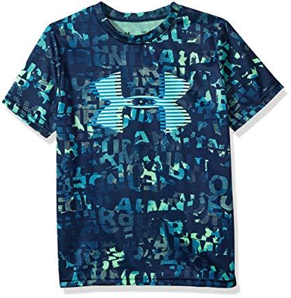 Amazon.com Big Logo - Under Armour Boys' Tech Big Logo Printed T Shirt: Sports