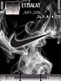 Smoke Nike Logo - Тема для мобильного Nike Smoke категории бренды и фирмы. Symbian ...