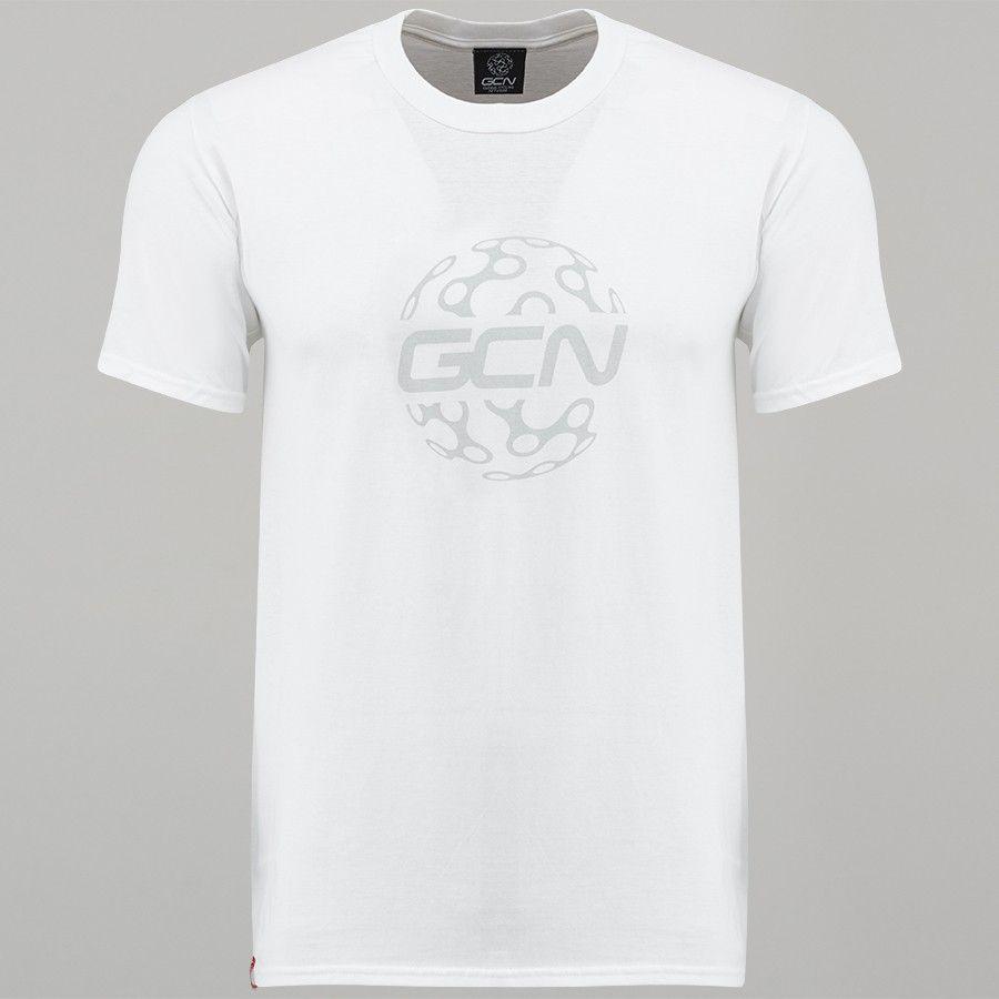 Grey Globe Logo - GCN T-Shirt - Large Globe Logo In White