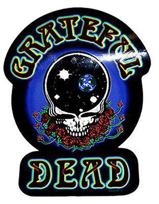 Grateful Dead Logo - THE GRATEFUL DEAD - Universe Skull Logo Sticker 3.5