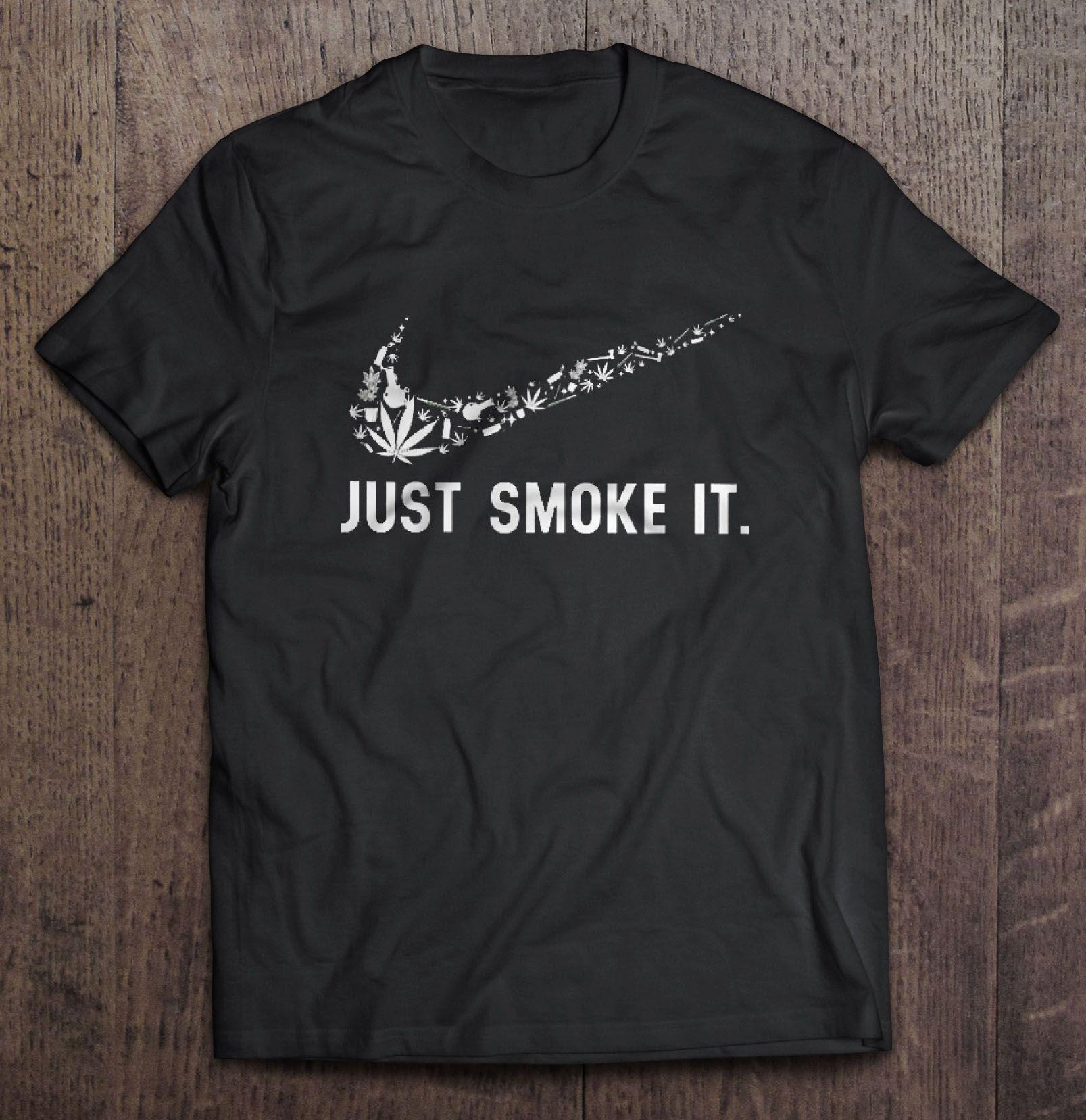 Smoke Nike Logo - Just Smoke It - T-shirts | TeeHerivar