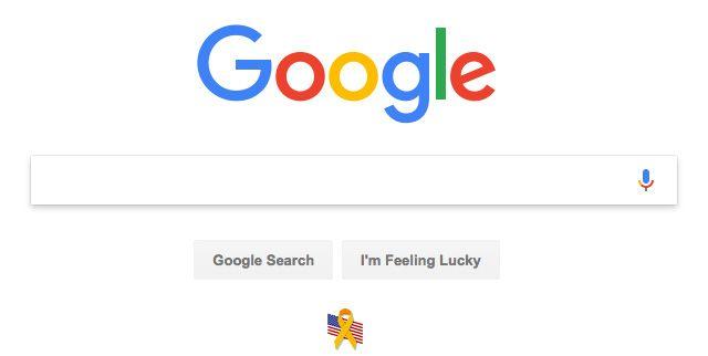 Small Google Logo - Memorial Day: Google Tiny Flag, Bing Arlington Cemetery & More
