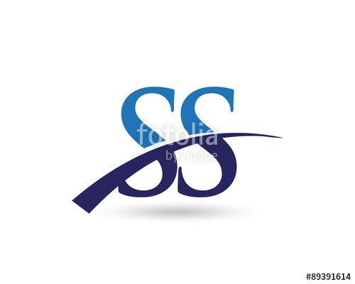 SS as a Logo - SS Logo Letter Swoosh