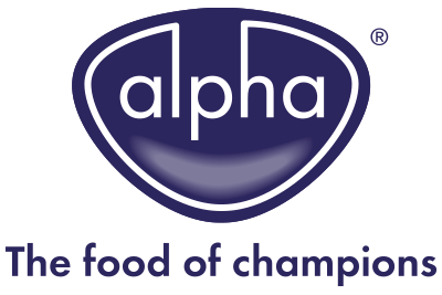 Blue Dog Food Logo - Alpha Feeds - The food of champions