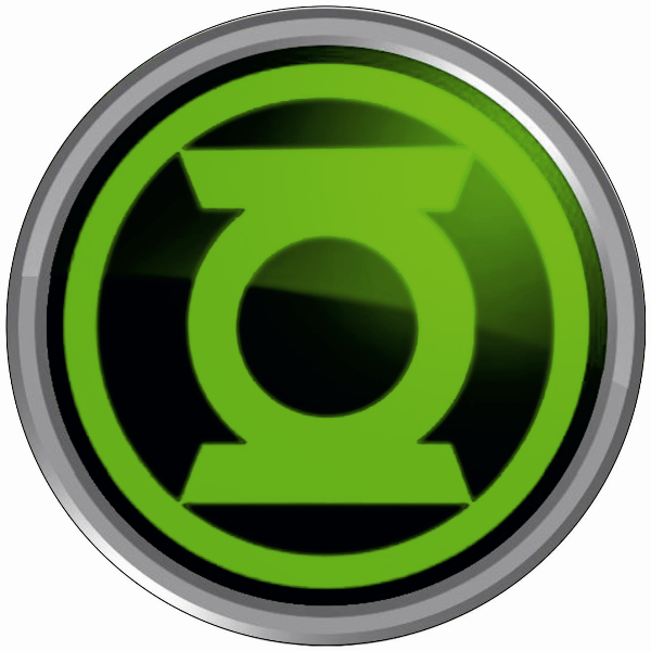 Green Lantern Symbol Logo - Green Lantern Sticker car | StickersMag