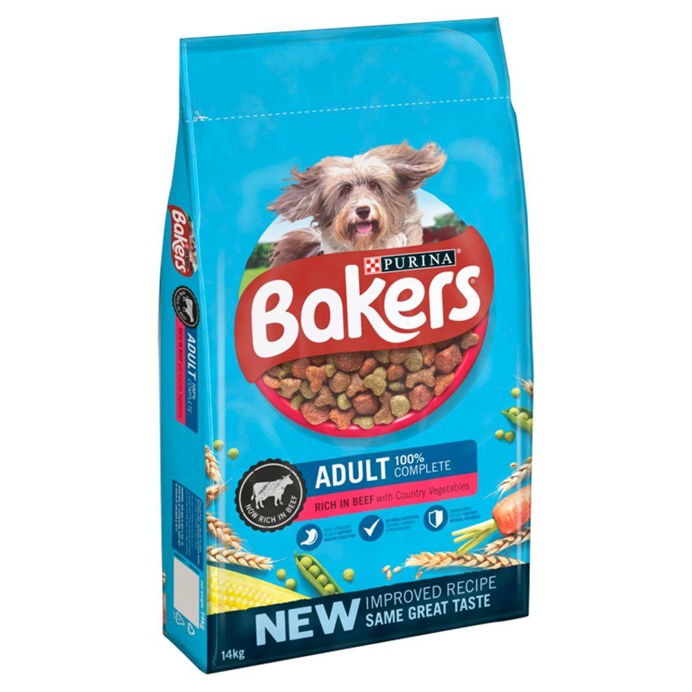 Blue Dog Food Logo - Bakers Complete Adult Dog Food Tasty Beef & Vegetables 14kg - Time ...