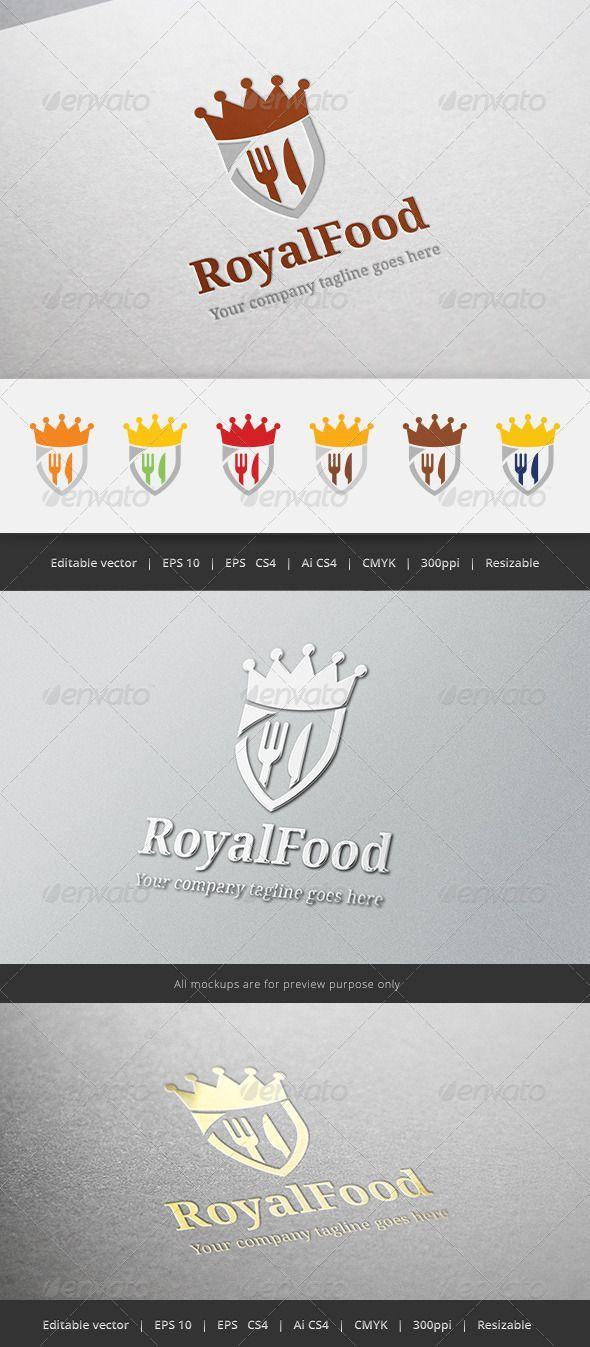 What Restaurant Has a Gold Crown Logo - Pin by Bashooka Web & Graphic Design on Restaurant Logo Template ...