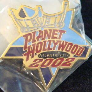What Restaurant Has a Gold Crown Logo - Planet Hollywood ATLANTIC CITY 2002 Gold Crown 2-tone Blue Logo PIN ...