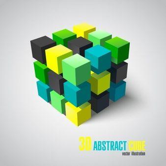 3D Rectangle Logo - Cube Vectors, Photo and PSD files