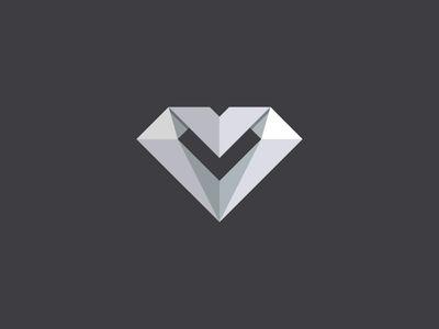 Diamond V Logo - Diamond | LOGOs | Pinterest | Logo design, Logos and Diamond logo