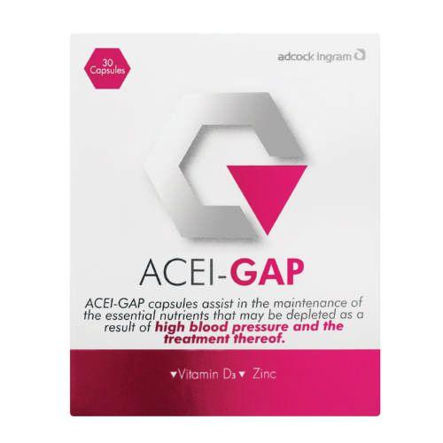 Acei Logo - Adcock Ingram GAP Range ACEI Gap 30 Capsules